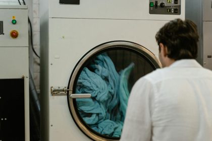 Man in a Public Launderette